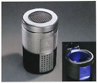 ブルーLEDソーラー充電式の灰皿