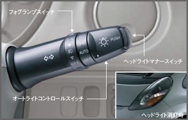 ヘッドライトマナースイッチ オートライトコントロール装着車 三菱車純正部品販売の店 八幡屋